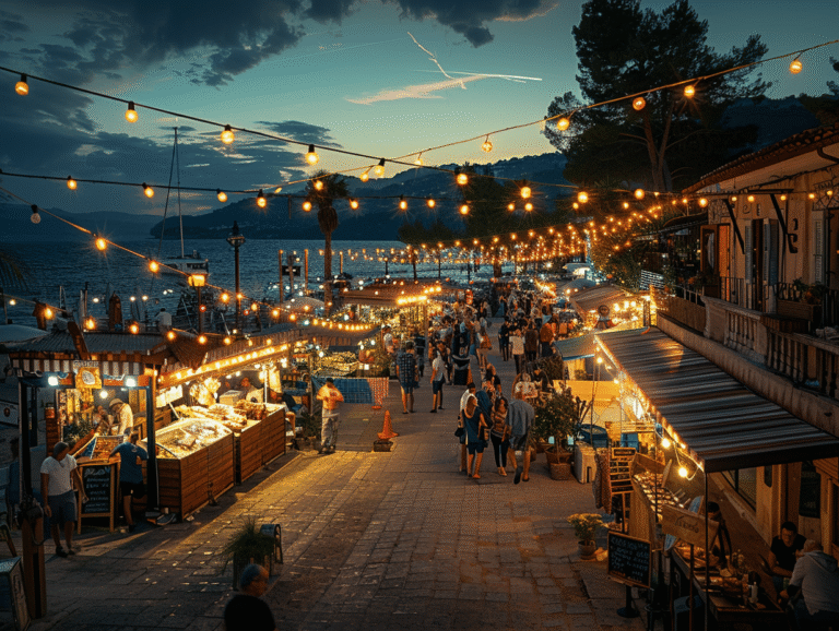 Promenade nocturne à Argelès-sur-Mer avec lanternes et saveurs méditerranéennes