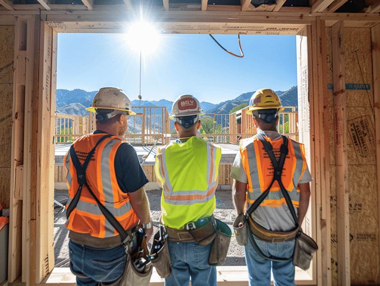 Construction d'une maison avec des matériaux et artisans de qualité