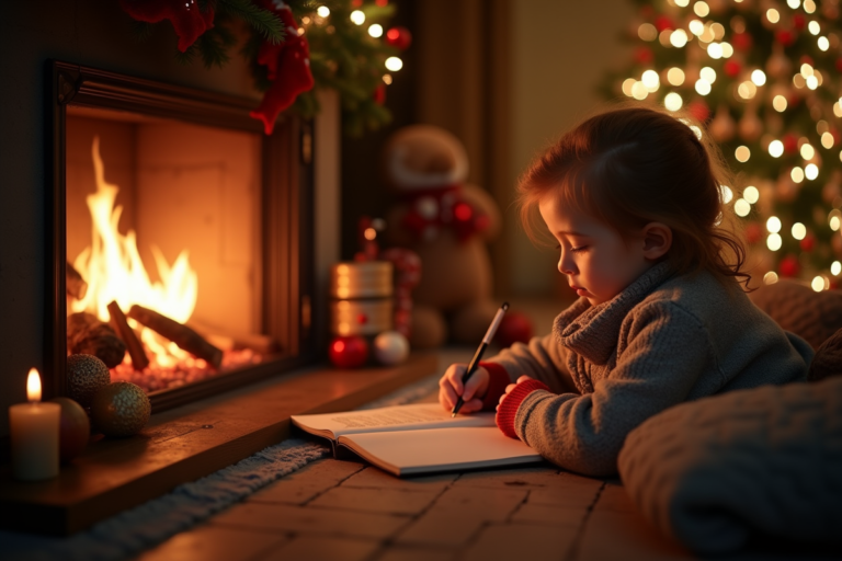 Poème de Noël évoquant magie et rimes enchantées