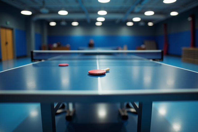 Dimensions réglementaires d'une table de ping-pong avec mesures importantes