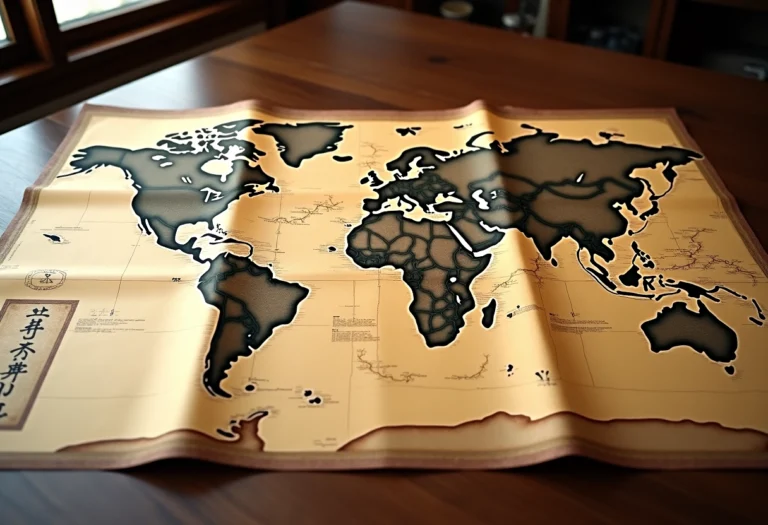 Représentation historique de la carte du Japon à travers les époques