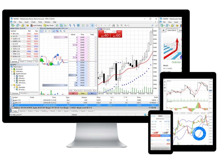Système de trading automatisé en action sur un écran d'ordinateur