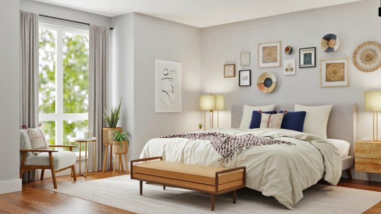 chambre à la déco bohème